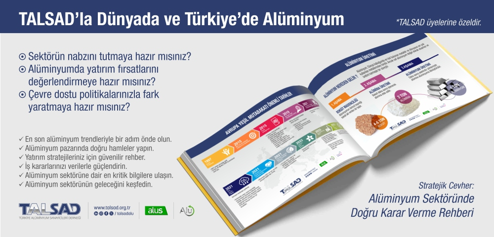 TALSAD Dünyada ve Türkiye'de Alüminyum Sektörü 2024 Yılı Raporu Yayınlandı
